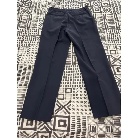 VTG GIANNI VERSACE COUTURE MENS DRESS PANTS NAVY BLUE 34x31 ITALY WOOL VGC!